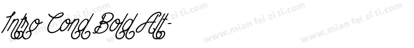 Intro Cond Bold Alt字体转换